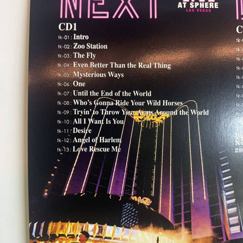 U2 / NEXT LEVEL Promo specifications with Sticker (2CD)