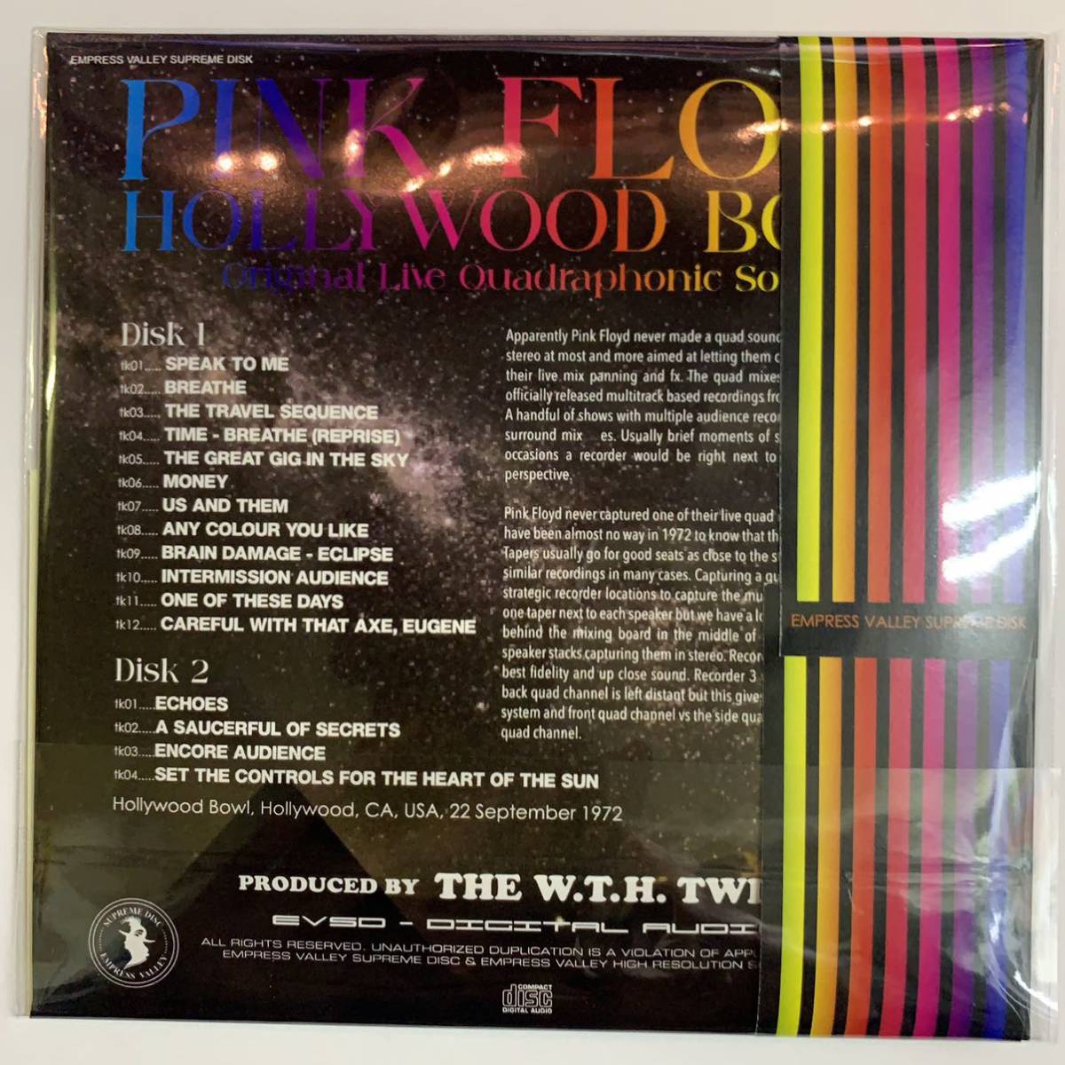 PINK FLOYD / HOLLYWOOD BOWL ORIGINAL LIVE QUADRAPHONIC SOUND (2CD 