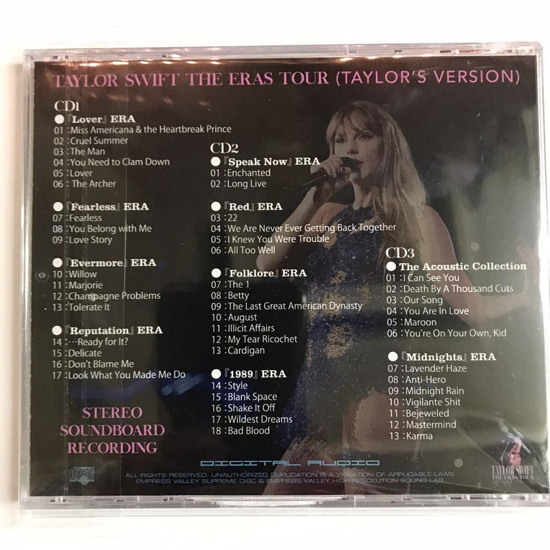 TAYLOR SWIFT / THE ERAS TOUR STEREO SOUNDBOARD (3CDR)