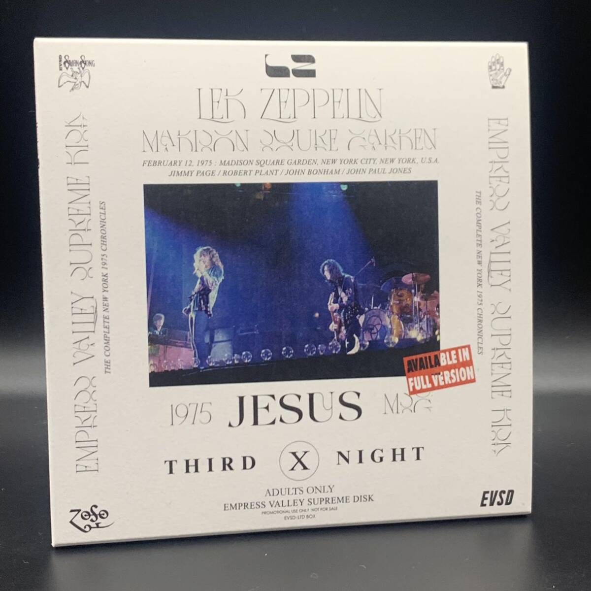 LED ZEPPELIN / JESUS Christ Superstar 1975 MSG Arties