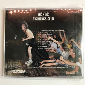 AC/DC / B’GINNINGS CLUB (1CD) Moonchild Records