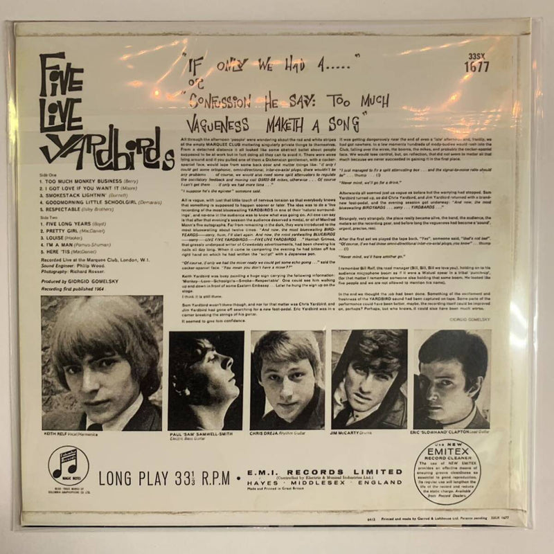 YARDBIRDS / FIVE LIVE YARDBIRDS (1CD)