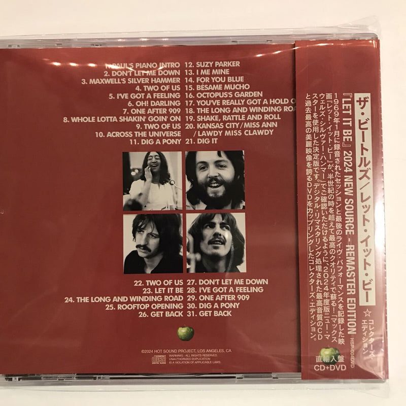 THE BEATLES / LET IT BE 2024 NEW SOURCE Remaster Edition (1CD+1DVD)