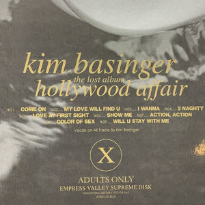 KIM BASINGER / HOLLYWOOD AFFAIR 1CD the lost album EMPRESS VALLEY SUPREME DISK - PRINCE