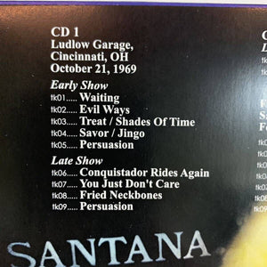 SANTANA / 1969 Ludlow Garage Live EMPRESS VALLEY (2CD)