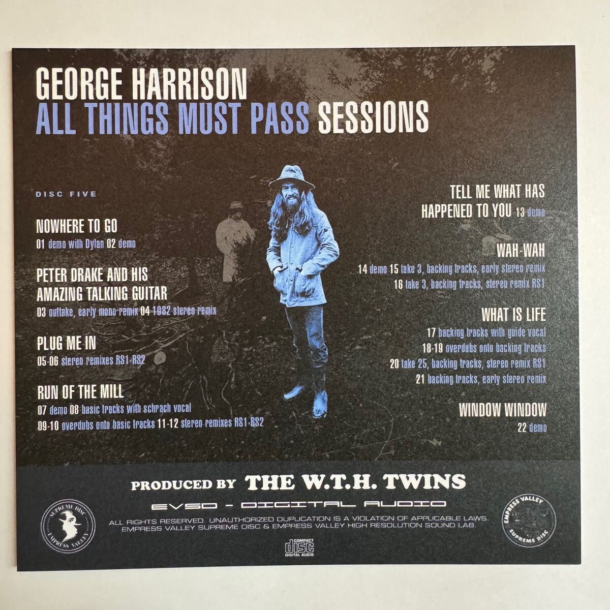 GEORGE HARRISON / ALL THINGS MUST PASS SESSIONS captain acid remaster (5CD)