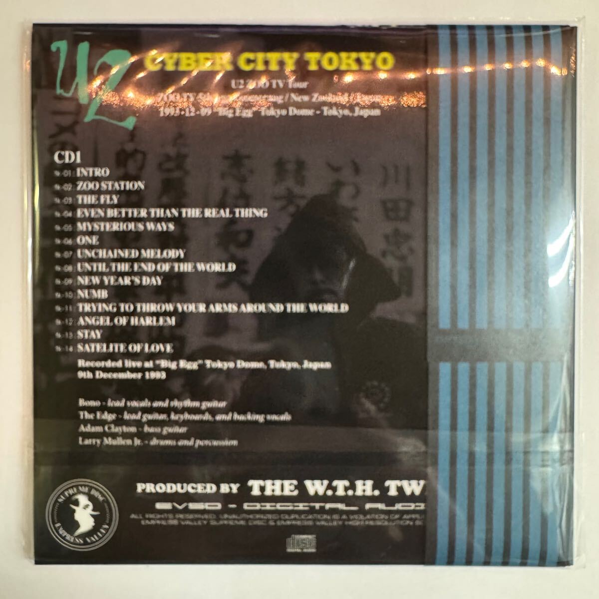 U2 / BLUE TAHITI BOX Ame No Shinjuku Kabukicyo Empress Valley 4CD Cyber City Tokyo