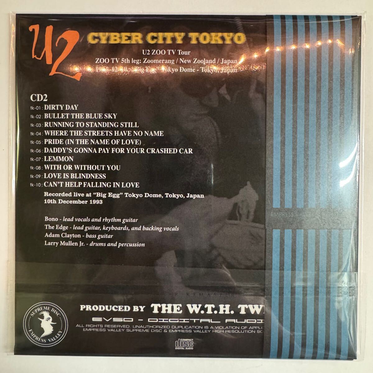 U2 / BLUE TAHITI BOX Ame No Shinjuku Kabukicyo Empress Valley 4CD Cyber City Tokyo