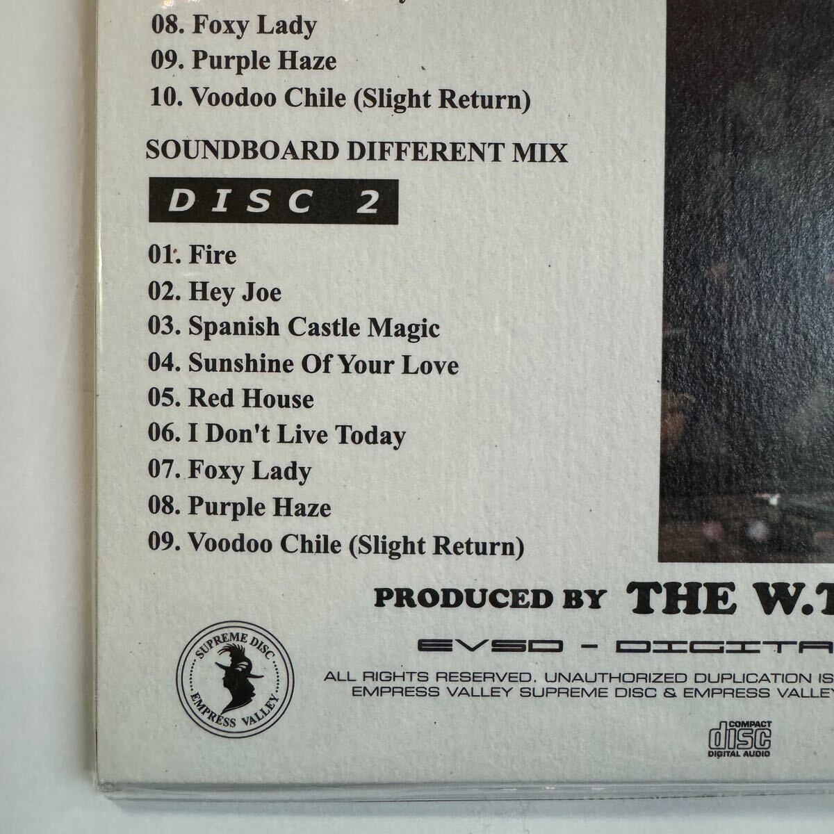 JIMI HENDRIX / RED HOUSE (2CD) Empress Valley