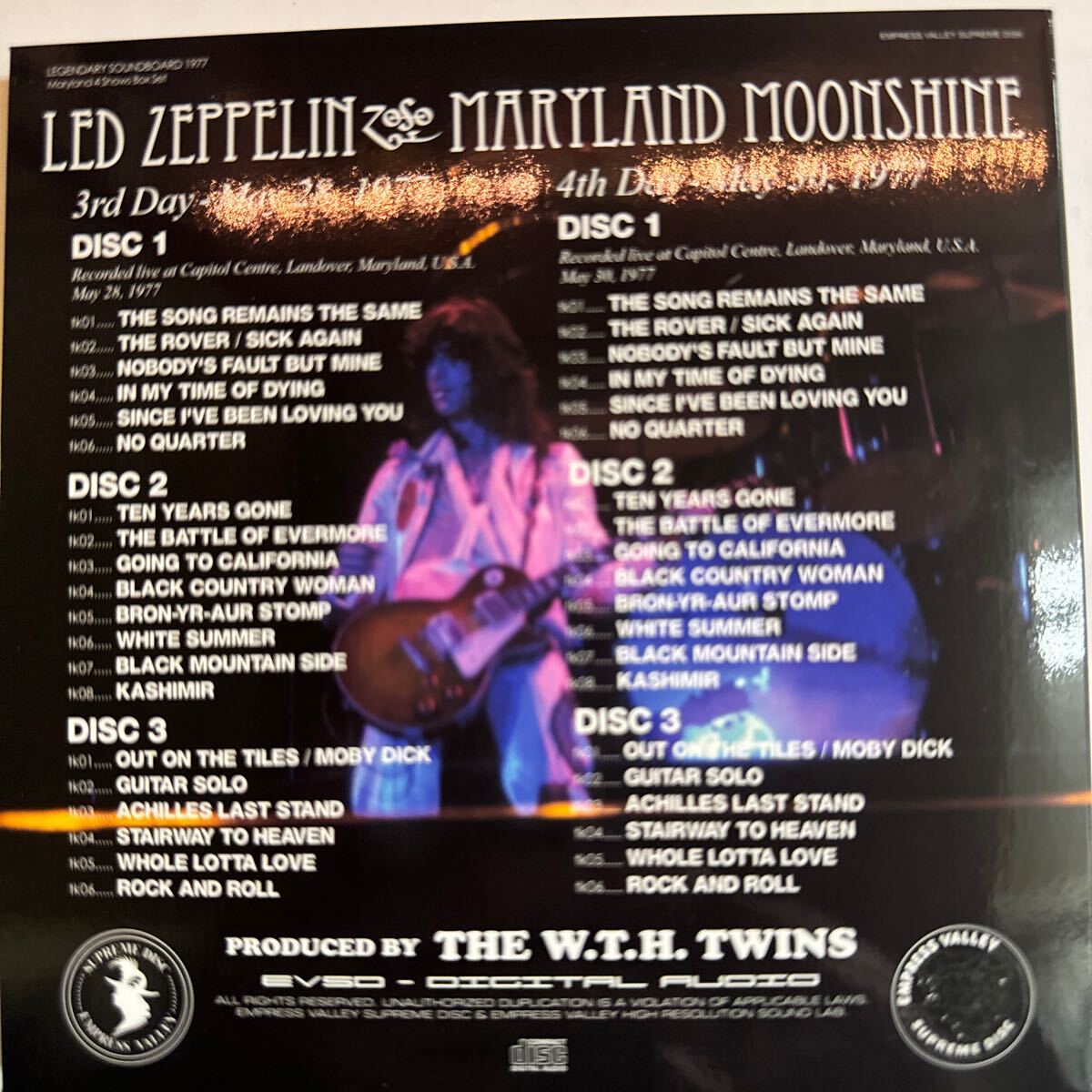 Led Zeppelin Maryland Moonshine 12 CD Box Set 1977 Empress