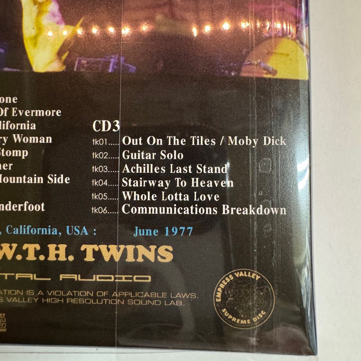 3CD/EMPRESS VALLEY/LED ZEPPELIN/AN  ～ 3CD/EMPRESS VALLEY/LED ZEPPELIN/AN ～ Bootleg label Empress