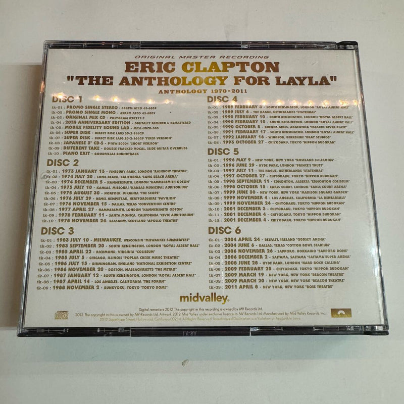 洋楽 Eric Clapton/The Anthology For Layla ERIC CLAPTON / THE ANTHOLOGY FOR LAYLA (6CD)