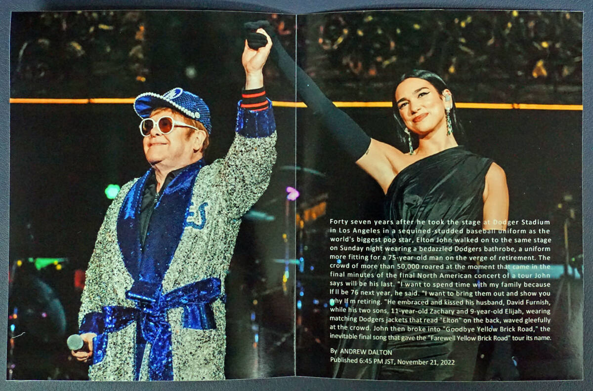 ELTON JOHN / FAREWELL DODGER STADIUM 2022 TWO DAYS (2BDR)