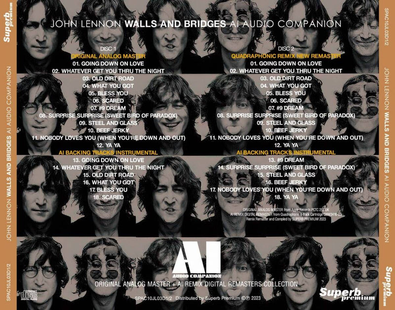 JOHN LENNON / WALLS AND BRIDGES AI-AUDIO COMPANION (2CD)