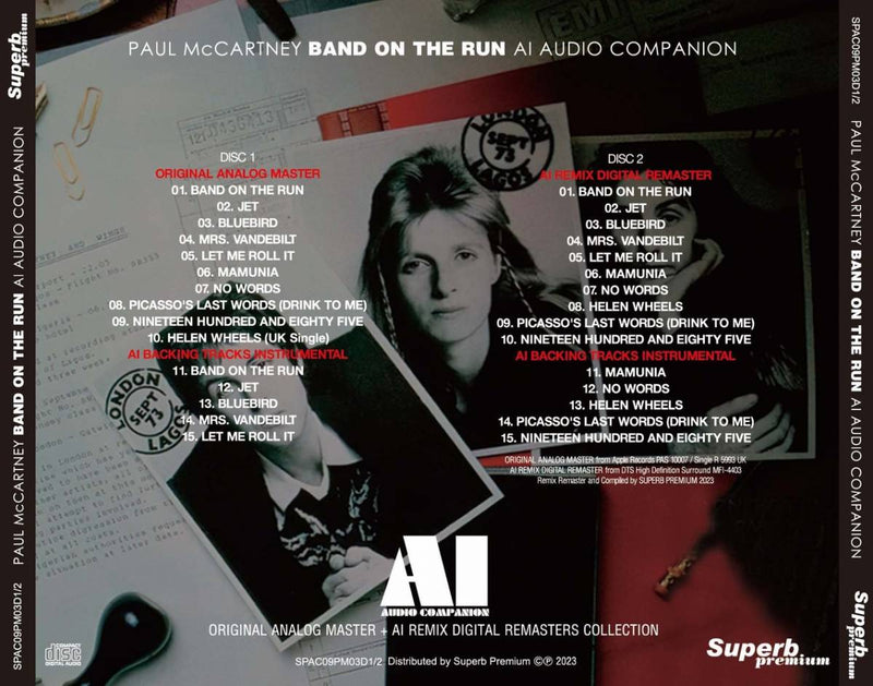 PAUL McCARTNEY & WINGS / BAND ON THE RUN AI - AUDIO COMPANION (2CD)