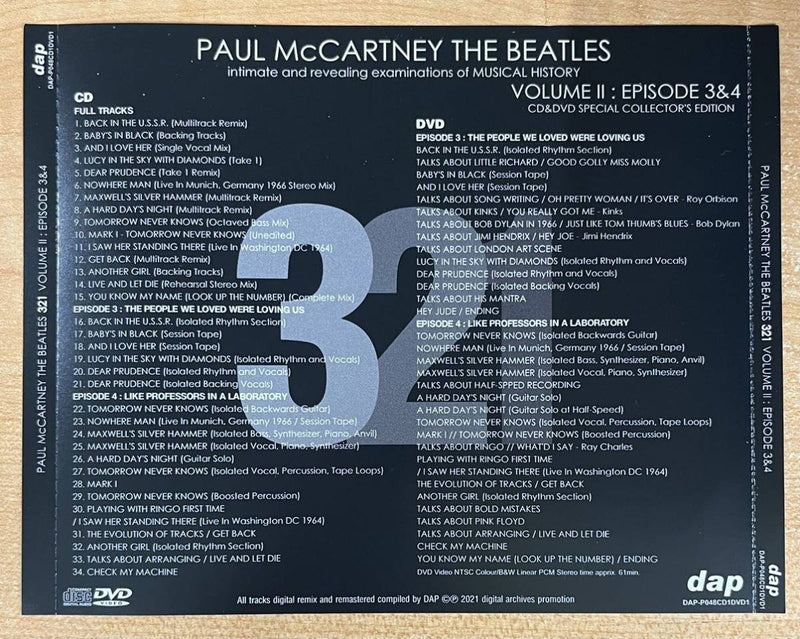 THE BEATLES / GET BACK SONGTRACK & Paul McCartney 321 (9CD+3DVD)