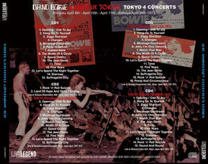 DAVID BOWIE / ZIGGY IN TOKYO 1973 TOKYO 4 CONCERTS 50TH ANNIVERSARY COLLECTOR'S EDITION (4CD)