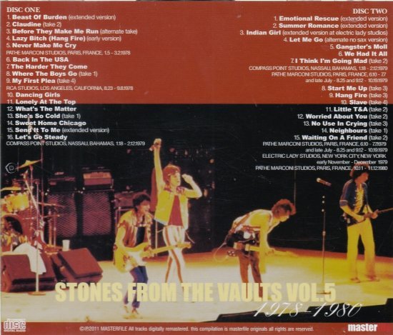 THE ROLLING STONES / FROM THE VAULTS VOL.1-5 (10CD)