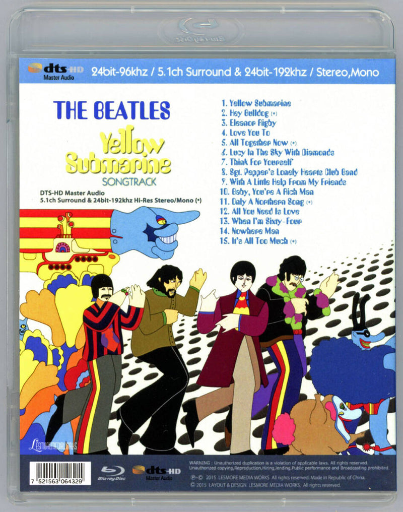 The Beatles / Yellow Submarine SONGTRACK 24bit-96khz / 5.1ch Surround, 24bit-192khz / Stereo & Mono (1BDR)