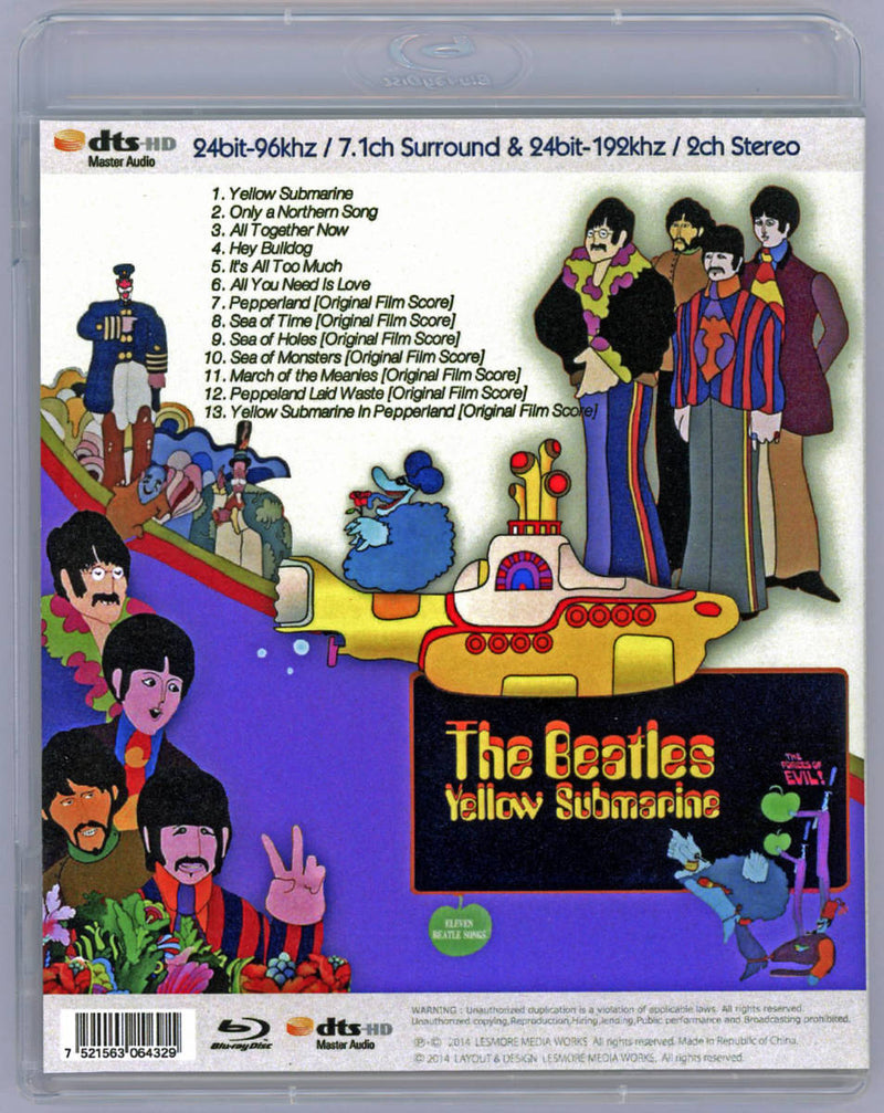 The Beatles / YELLOW SUBMARINE 24bit-96khz / 7.1ch Surround, 24bit-192khz / 2ch Stereo (1BDR)