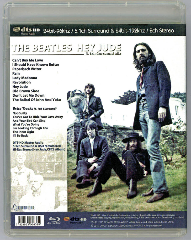 The Beatles / Hey Jude 24bit-96khz / 5.1ch Surround, 24bit-192khz / 2ch Stereo (1BDR)