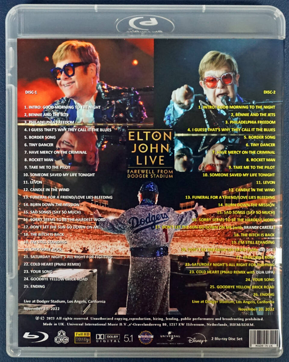 ELTON JOHN / FAREWELL DODGER STADIUM 2022 TWO DAYS (2BDR)