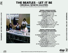 Load image into Gallery viewer, THE BEATLES / LET IT BE ORIGINAL SESSION (1CD+1CD)
