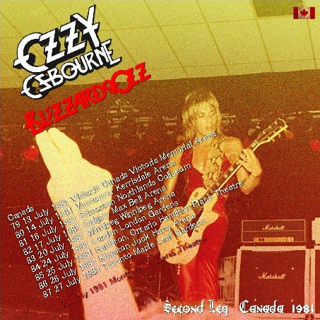 Ozzy Osbourne with Randy Rhoads / Blizzard of Ozz Tour 1981 Second Leg Canada (1CDR)