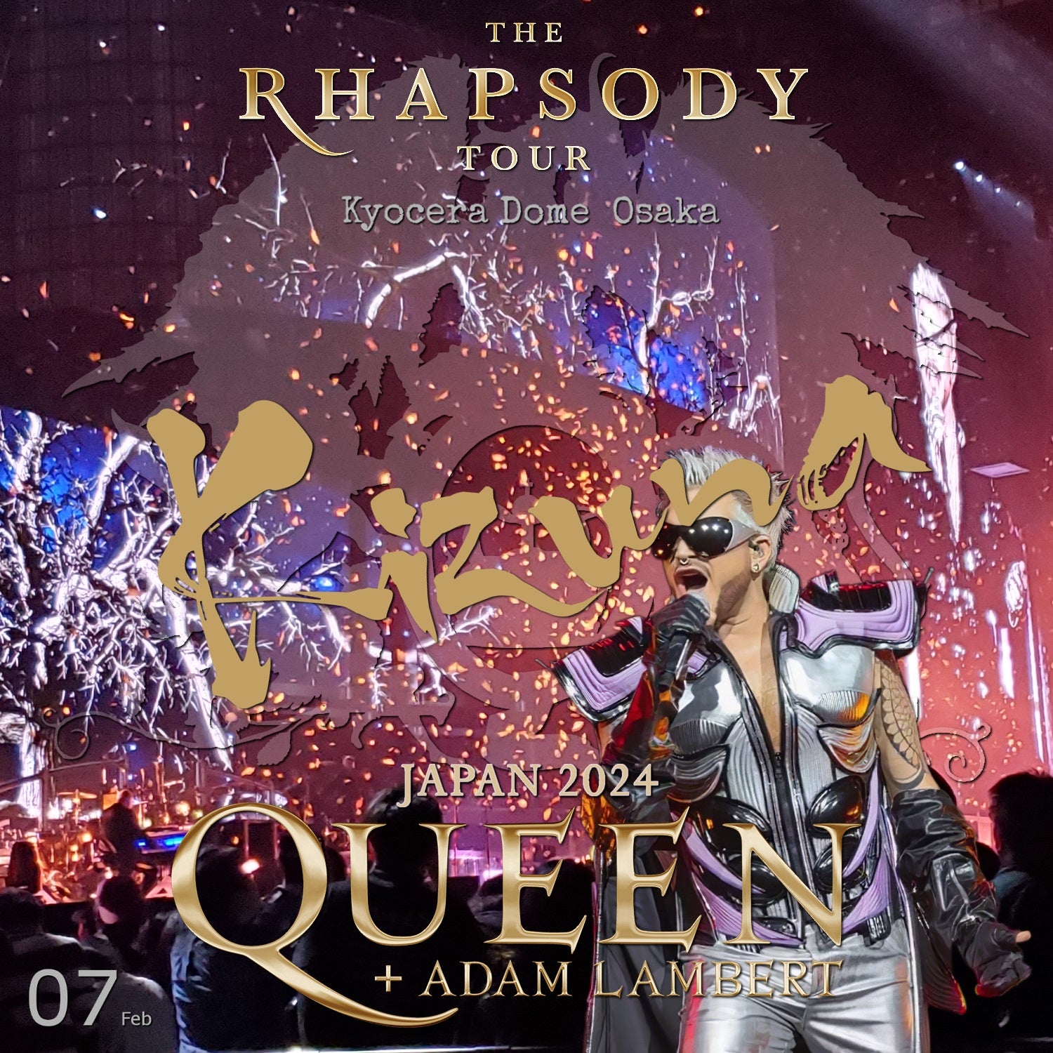 QUEEN ADAM LAMBERT RARE LITHO SOLD ONLY 500 OFFICIAL MERCH