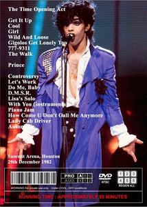 PRINCE & THE TIME / HOUSTON TIME IN 1999 12.29.1982 (1DVDR)