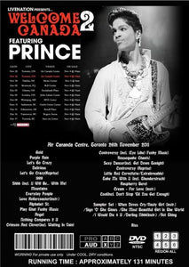 PRINCE / Welcome 2 Canada (1DVDR)