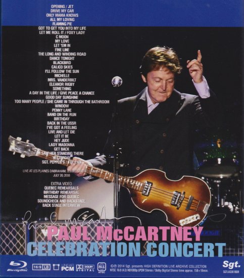 PAUL McCARTNEY/ CELEBRATION CONCERT (1BR)