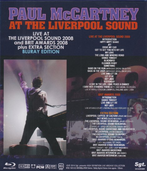 PAUL McCARTNEY / AT THE LIVERPOOL SOUND (1BR)