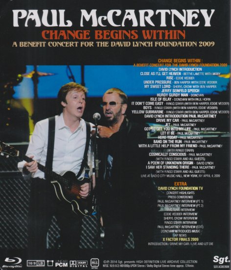 PAUL McCARTNEY / CHANGE BEGINS WITHIN (1BR)