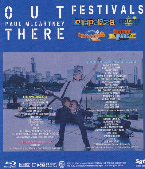 PAUL McCARTNEY / OUT THERE FESTIVALS (1BR)