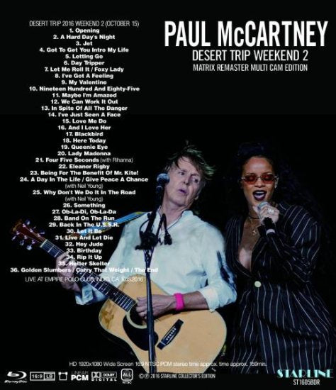 PAUL McCARTNEY/ DESERT TRIP 2016 WEEKEND 2 (1BDR)
