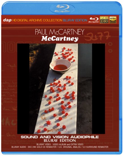 PAUL McCARTNEY/ McCARTNEY - SOUND AND VISION AUDIOPHILE (1BR)