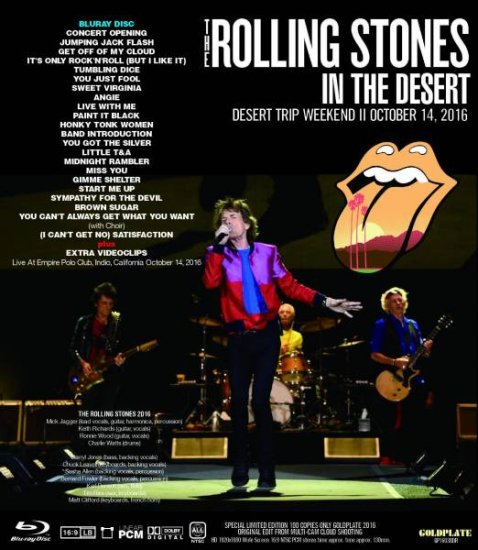 ROLLING STONES / IN THE DESERT WEEKEND II 2016 (1BR)