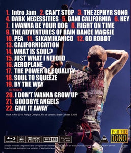 RED HOT CHILI PEPPERS /  Rock In Rio 2019 (1BDR)