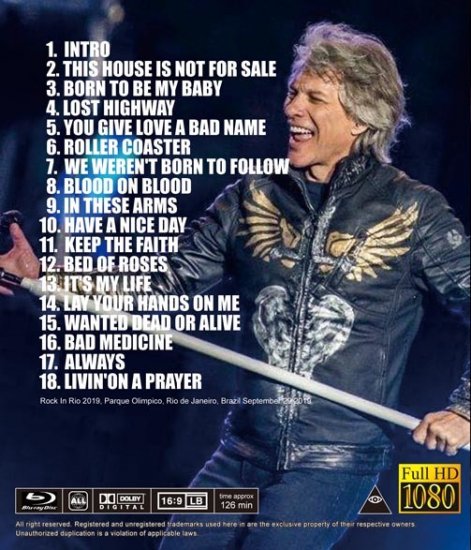 Bon Jovi / Rock In Rio 2019 (1BDR)