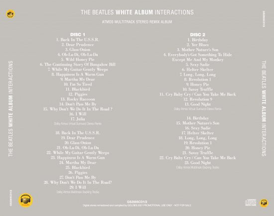 THE BEATLES / WHITE ALBUM INTERACTIONS (2CD)