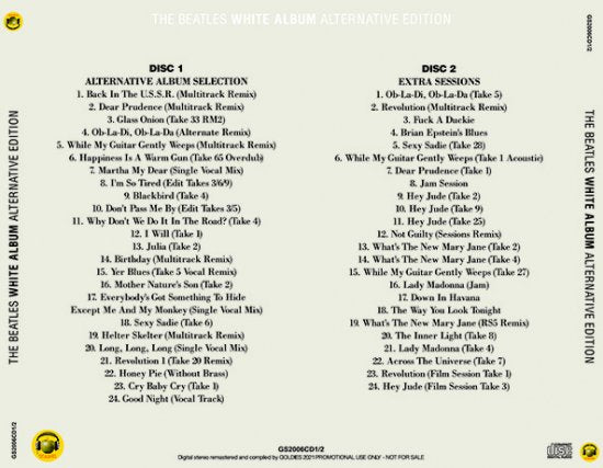 THE BEATLES / WHITE ALBUM ALTERNATIVE EDITION (2CD)