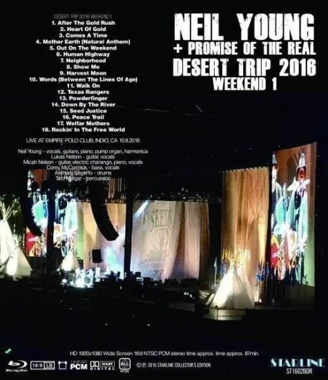 NEIL YOUNG + PROMISE OF THE REAL / DESERT TRIP 2016 WEEKEND 1 (1BD-R)