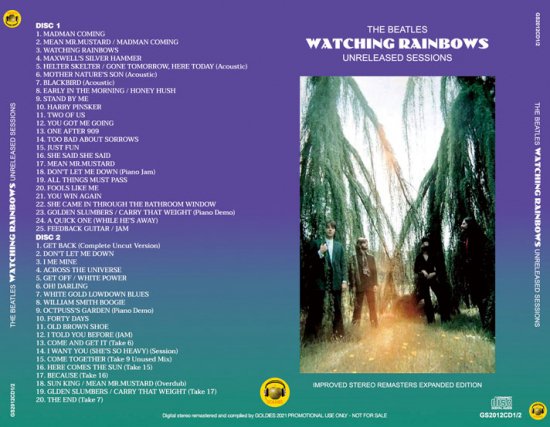 THE BEATLES / WATCHING RAINBOWS UNRELEASED SESSIONS (2CD)