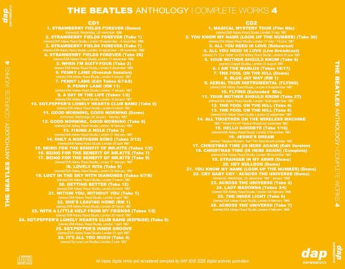 Beatles Anthology (2011exclusiveアドバンス） THE BEATLES / ANTHOLOGY : COMPLETE WORKS 5 (2CD)