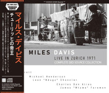 Load image into Gallery viewer, MILES DAVIS / LIVE IN ZURICH 1971 COMPLETE SBD SOURCE COLLECTION  (3CD+LTD.1DVDR)
