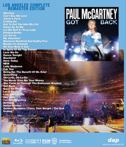 PAUL McCARTNEY / GOT BACK TOUR 2022 (1BDR)