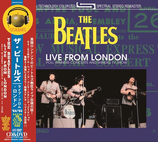 THE BEATLES / LIVE FROM LONDON POLL WINNERS CONCERTS AND SHINDIG TV SHOW (1CD+1DVD)