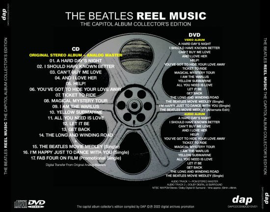 THE BEATLES / REEL MUSIC THE CAPITOL ALBUM MASTERS COLLECTOR'S EDITION (1CD+1DVD)