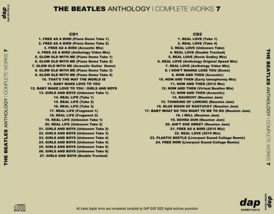 THE BEATLES / ANTHOLOGY COMPLETE WORKS 7 (2CD)